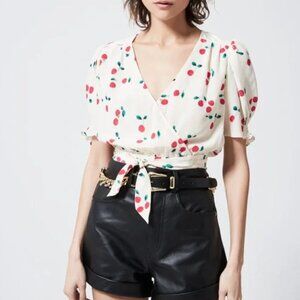 The Kooples 〰️  Silk Cherry Top